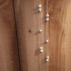 Necklace, earring, braclet set.